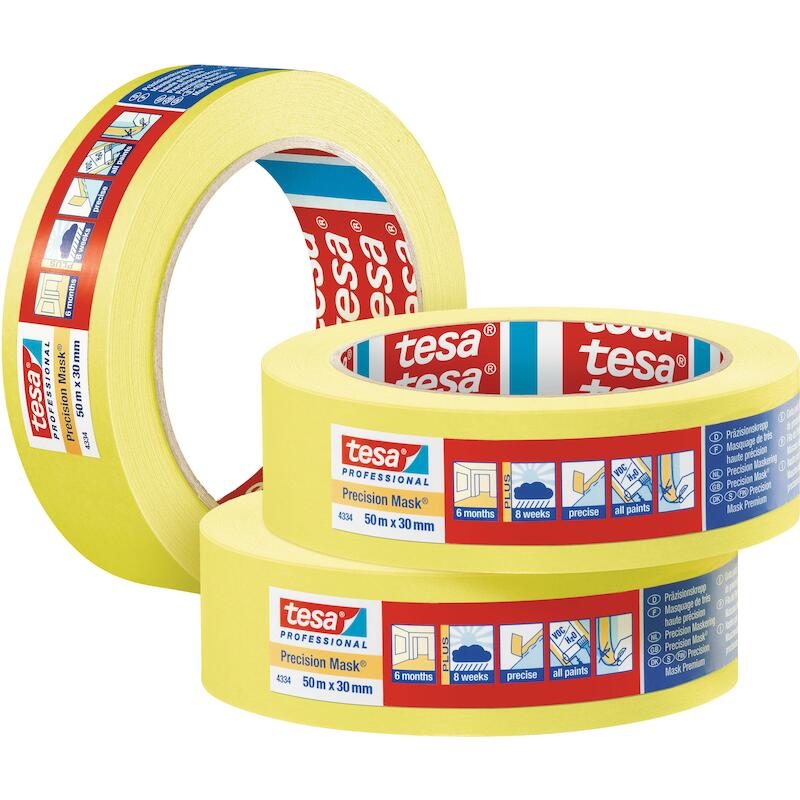 RUBAN ADH.TESAKREPP JAUNE   4334  25MM X 50M  TESA