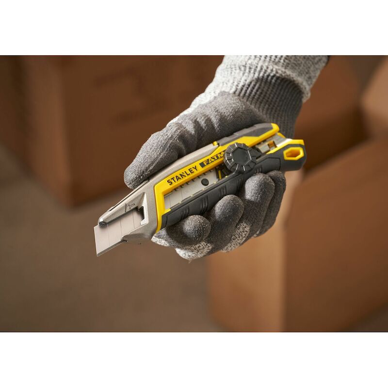 Stanley - Snap-off knife FatMax Quick Snap with wheel lock - FMHT10592-0 - 18 mm - 03305803