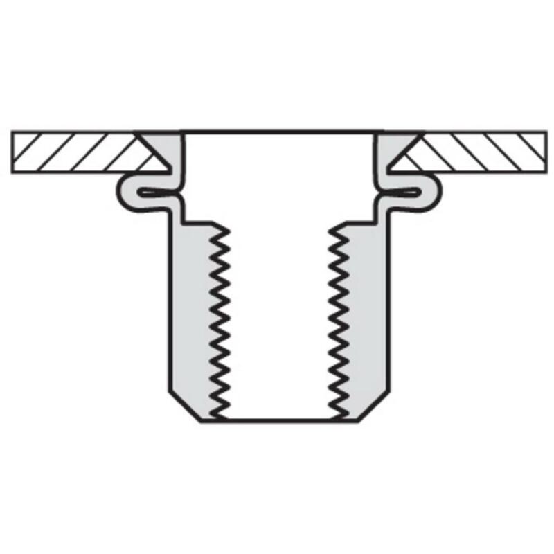 ECROU NOYE TETE FRAISEE AC.1,5-4  23VO-M 8 X 18,5