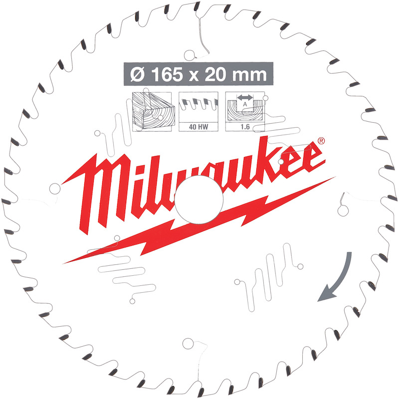 LAME SCIE CIRC.165X20X1,6MM 4932471932   MILWAUKEE