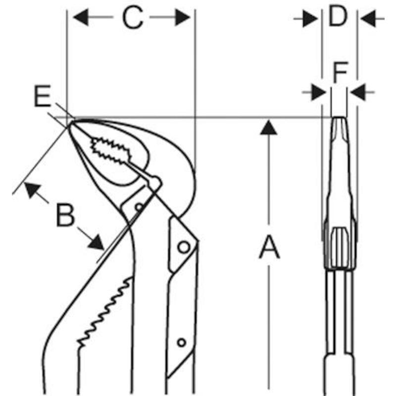 PINCE MULTIPRISE            8225       315MM BAHCO