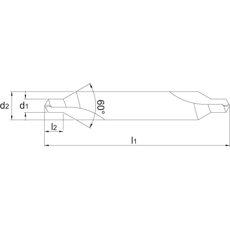 CENTERBOOR HSSE-CO 60° S8   15.120 3,15X50 PHANTOM