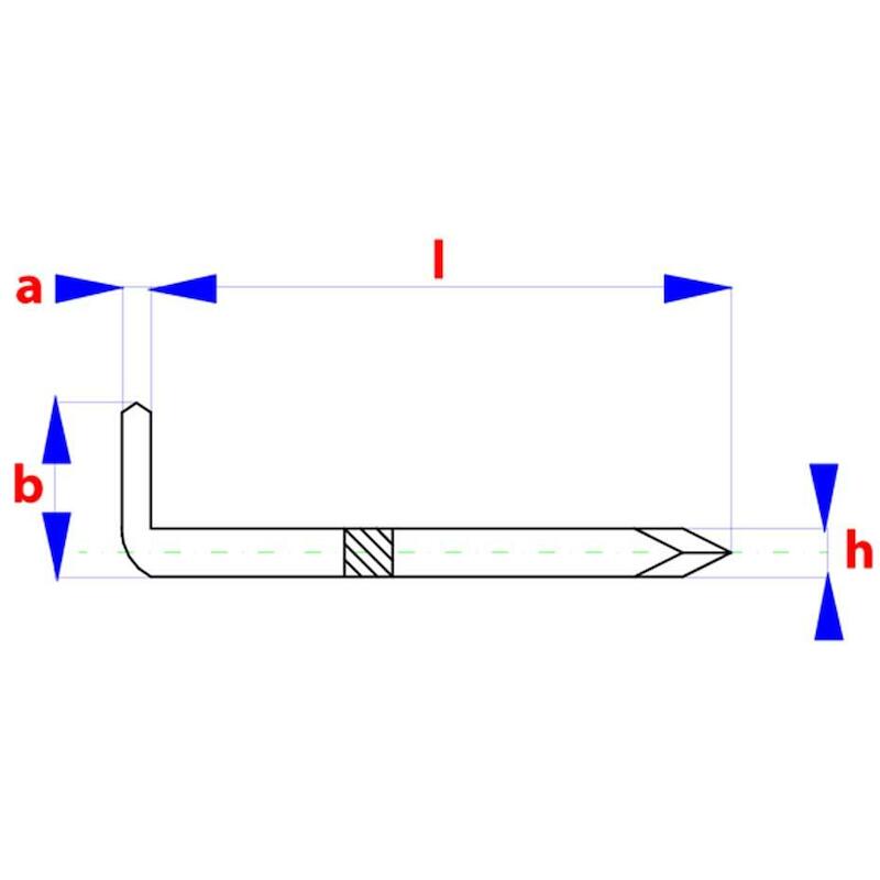 CRAMPON                     5,00 X 40 - ZN