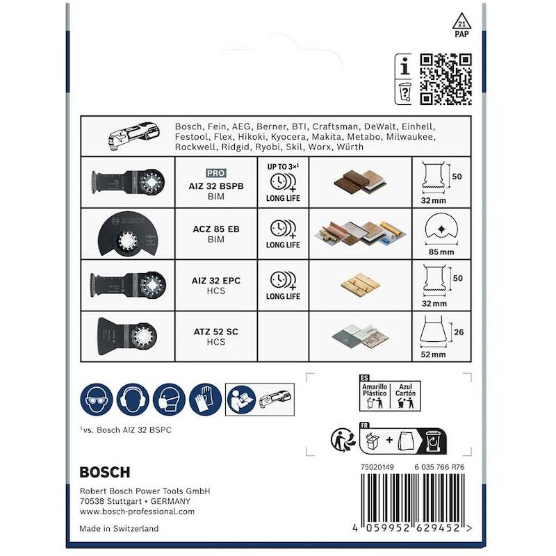 ZAAGBLADENSET VLOEREN       2608669089 (4ST) BOSCH