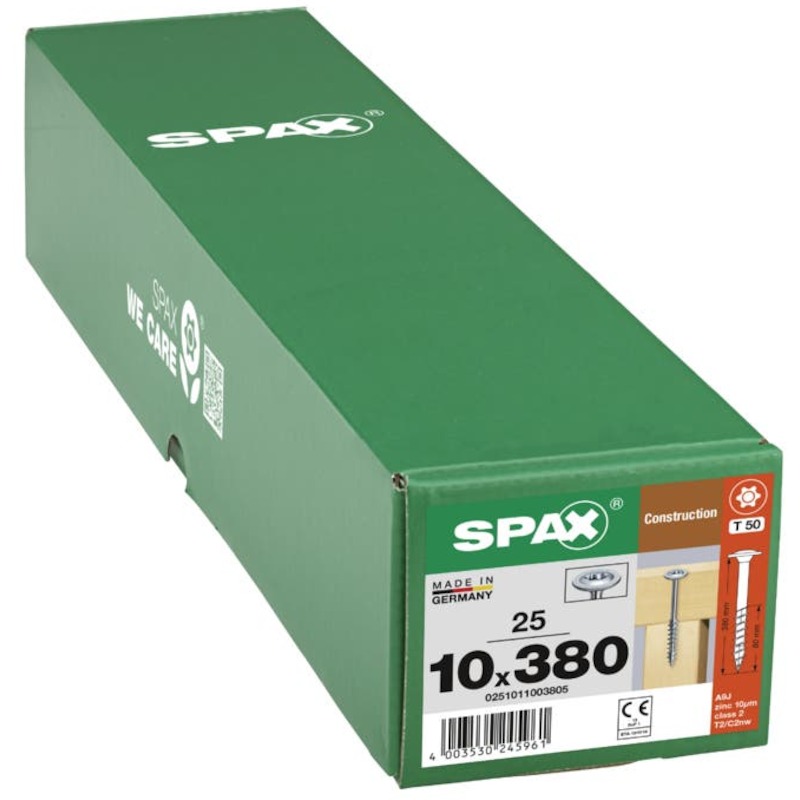 VIS CHARPENTE T50 FP T-STAR+  10X380  WIROX