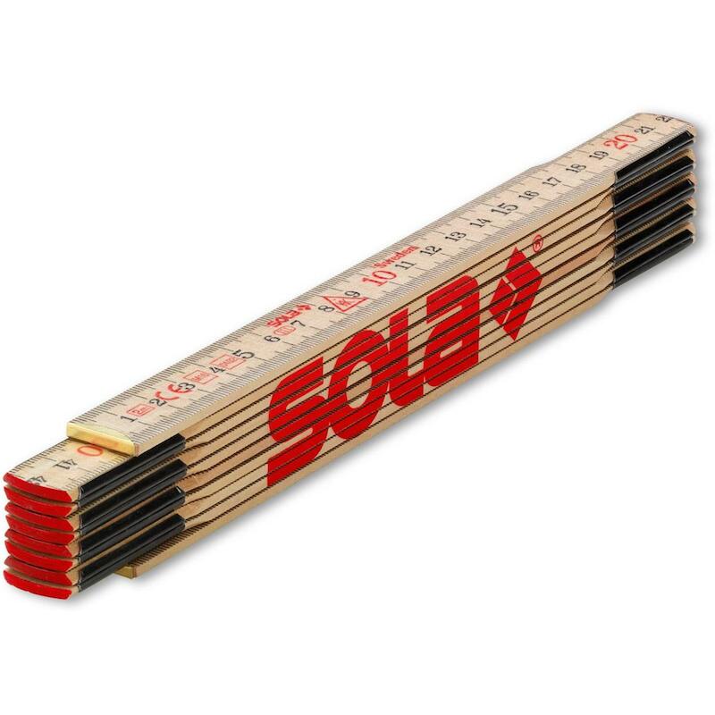 VOUWMETER HOUT 2M WIT       H 2/10            SOLA