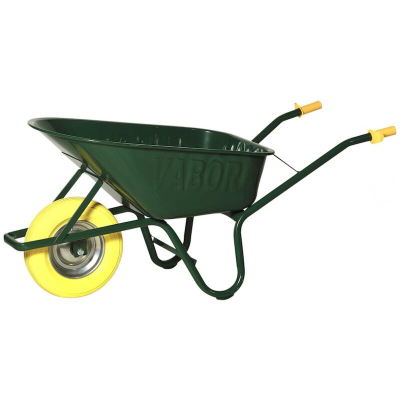 BROUETTE 90L VERT PEINTE    RS802-KG ROUE PLEINE