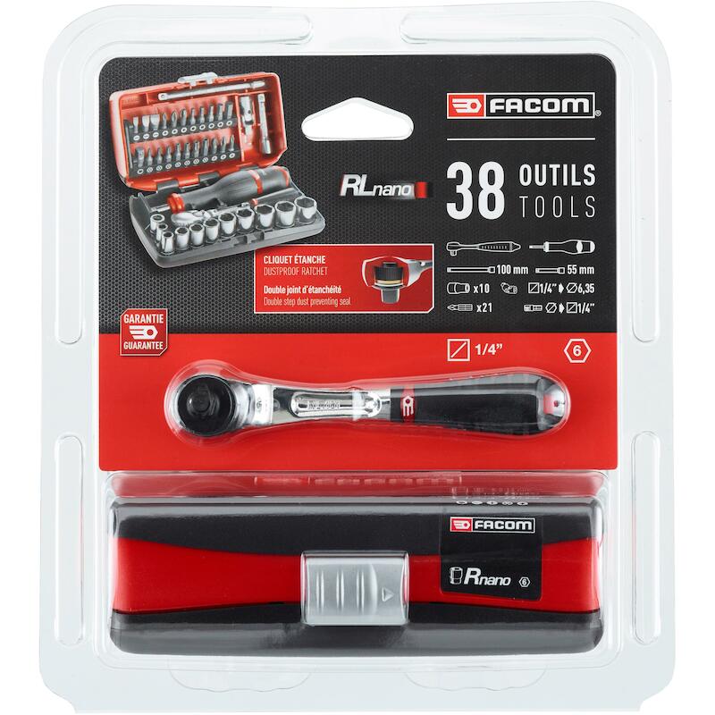 JEU DE DOUILL.ÉTANCHE 1/4"  RL.NANO1         FACOM