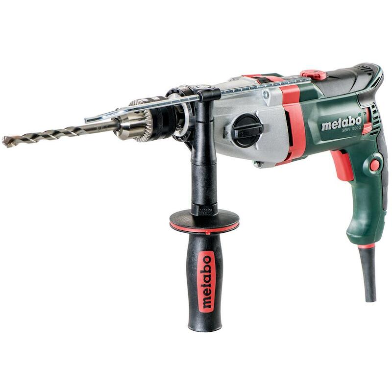 Metabo - perceuse à percussion - 1300 w - 2 vitesses - 0–3.100 tr/min - ø maçonnerie 24 mm - sbev 1300-2 - 03002309