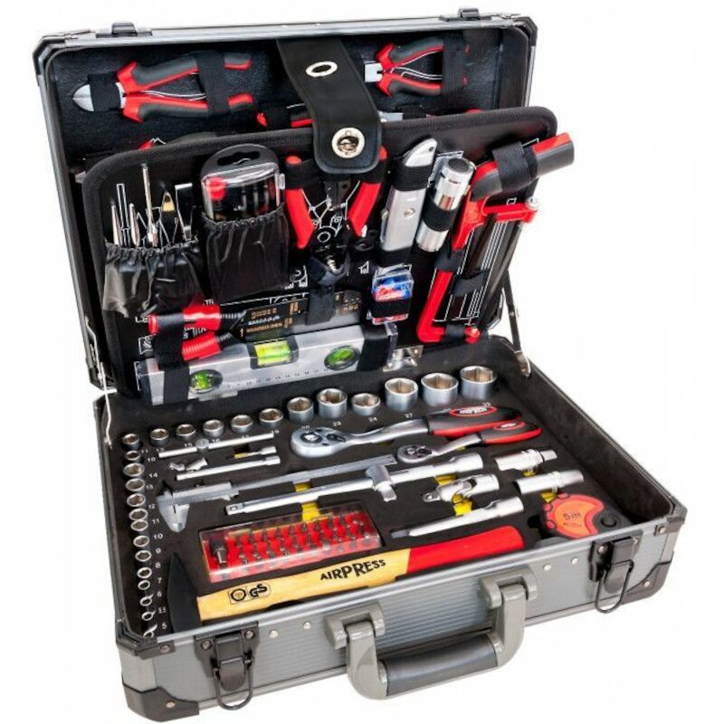 COFFRE D'OUTILS ALU         75255  (127PC)AIRPRESS