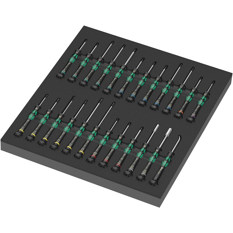 MODULE MOUSSE TOURNEVIS     9715       (24PC) WERA
