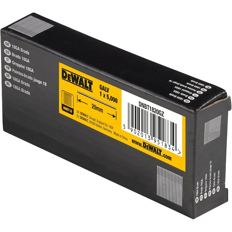 SPIJKER Z/KOP ZN GA18 20MM  DNBT1820GZ(5000ST)DEWA