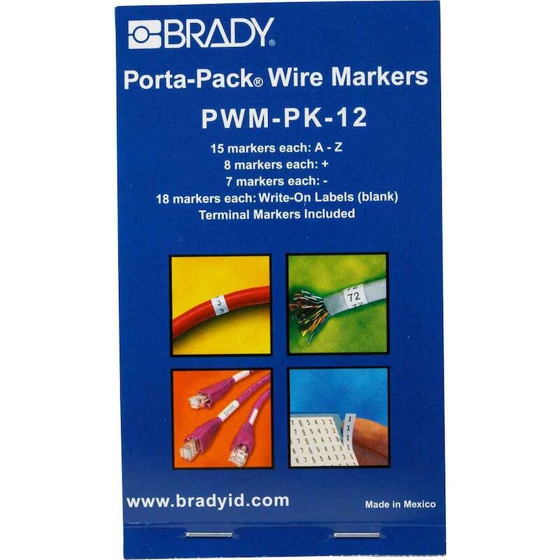 DRAADMERKERBOEKJE - BRADY 031212 - ZWART OP WIT
