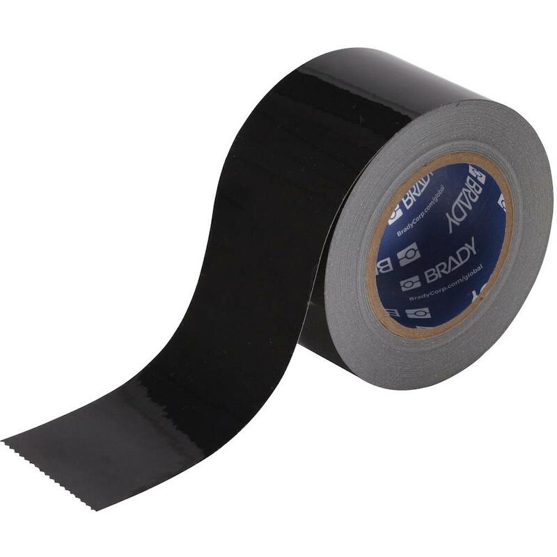 VLOERMARKERINGSTAPE - BRADY 104340 - ZWART 76,2 MMX30 M