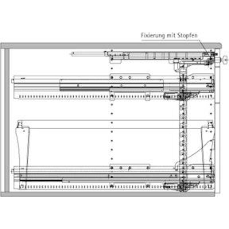 HETTICH 043467 TEKEN. SCHAAL 1:1 V.BUREAUCONTAINER