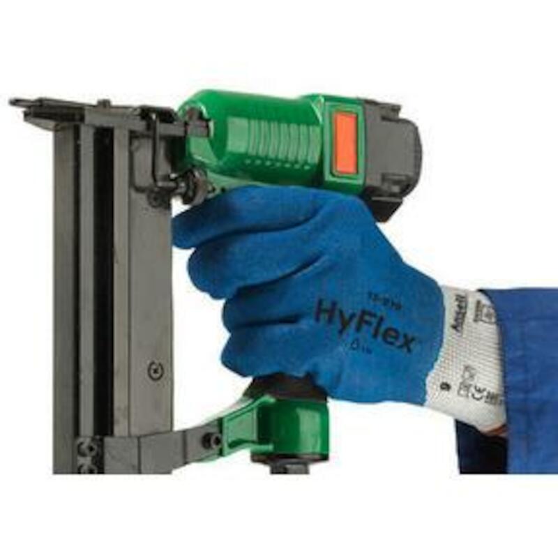 HANDSCHOEN - ANSELL HYFLEX 11-919 - BLAUW EN WIT 9