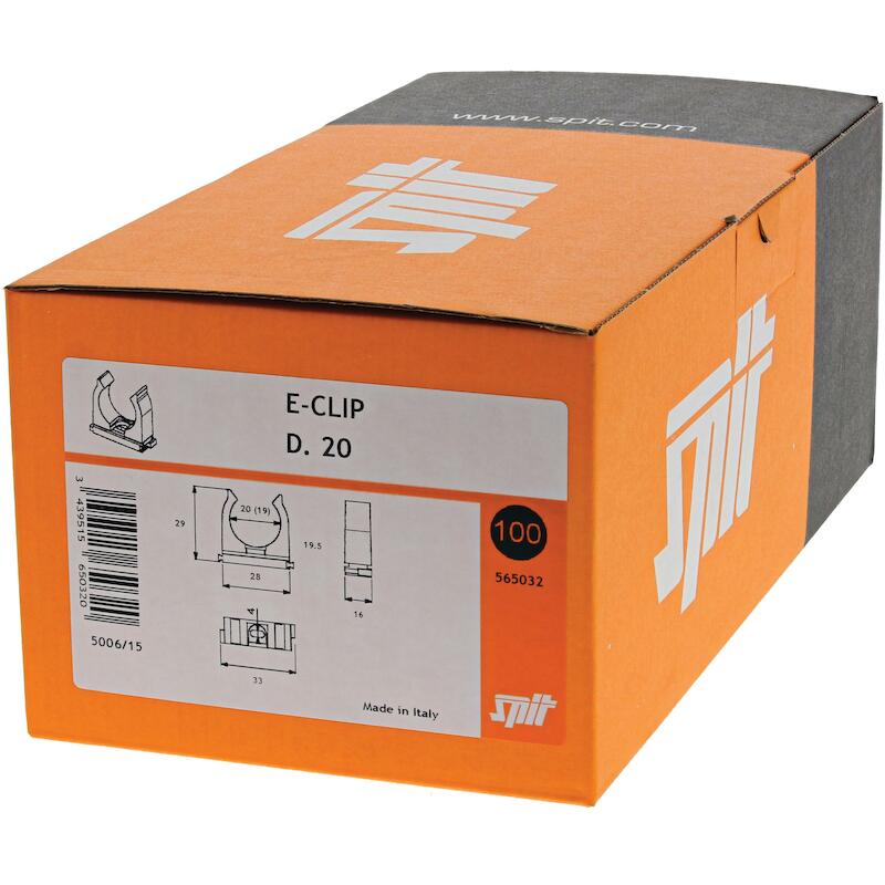E-CLIP 25MM PLASTIEK        565033            SPIT