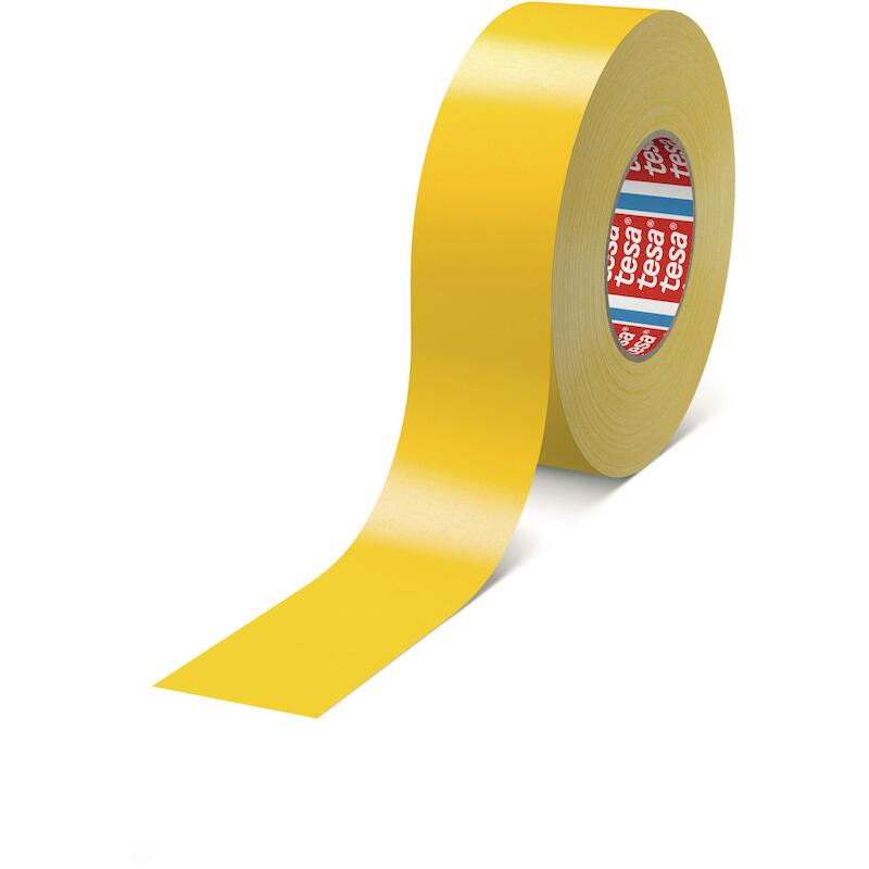 KLEEFBAND - TESA 04651 TESABAND ACRYL GECOATE TEXTIEL - GEEL 19 MM X 25 M