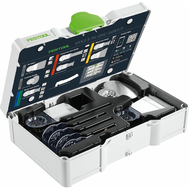KIT DE LAMES DE SCIE POUR SCIE OSCILLANTE SYS3 S 76-OSC-SORT/7 - 578116 - FESTOOL