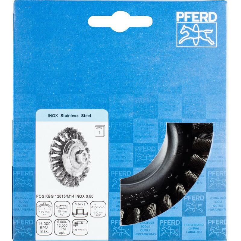 BROSSE CONIQUE 125MM        KBG INOX         PFERD