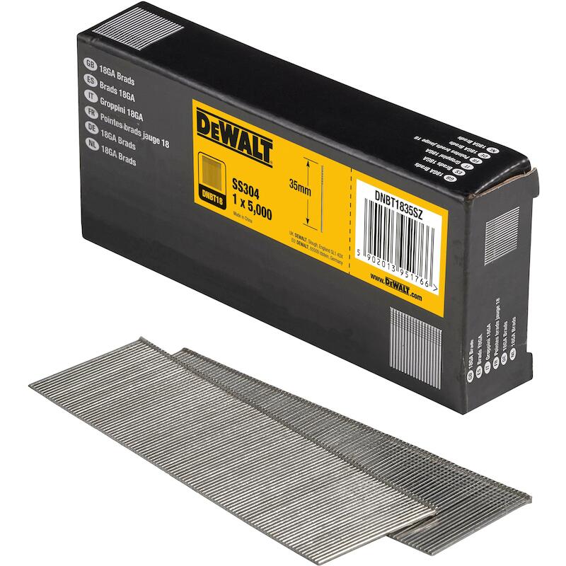 SPIJKER Z/KOP RVS GA18 35MM DNBT1835SZ(5000ST)DEWA