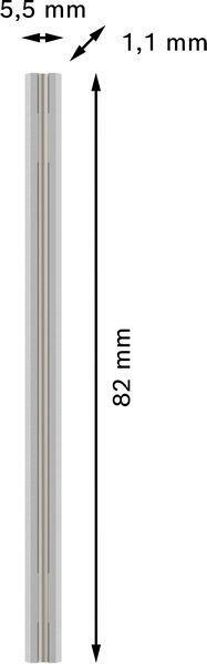 SCHAAFMES HM PRO 82X5,5MM   2608635903 (2ST) BOSCH