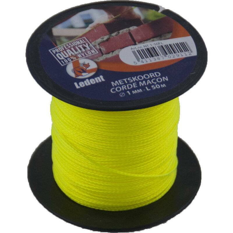 METSERSKOORD 1ROL=50M       NT 1-50FL  FLUO-GEEL
