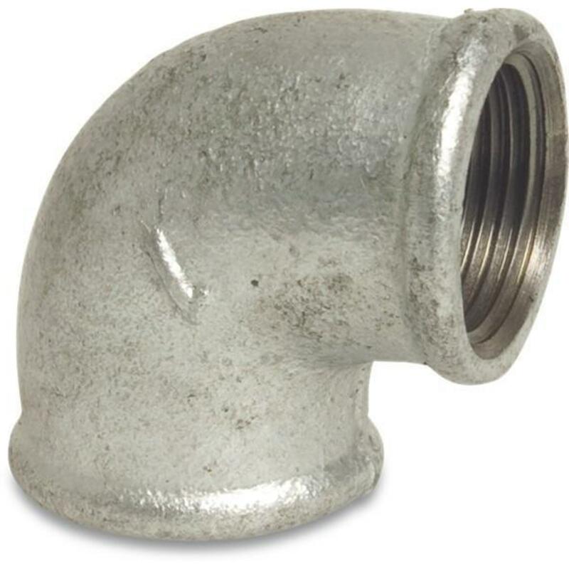 BOCHT 90° GIETIJZER ZN      FIG.90  3/8"V