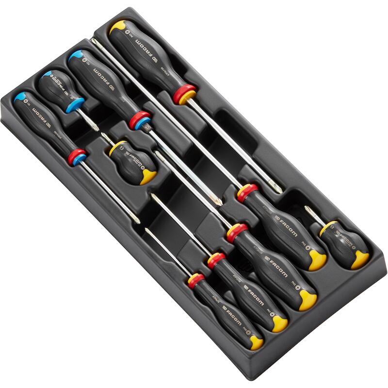 Facom - Schroevendraaierset in module - MOD.AT5 - ProTwist - Pozidriv / Phillips - 10-DELIG - 02948859