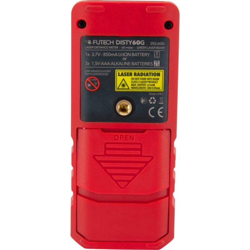 TÉLÉMÉTRE 60M VERT          DISTY 60 2XAA   FUTECH