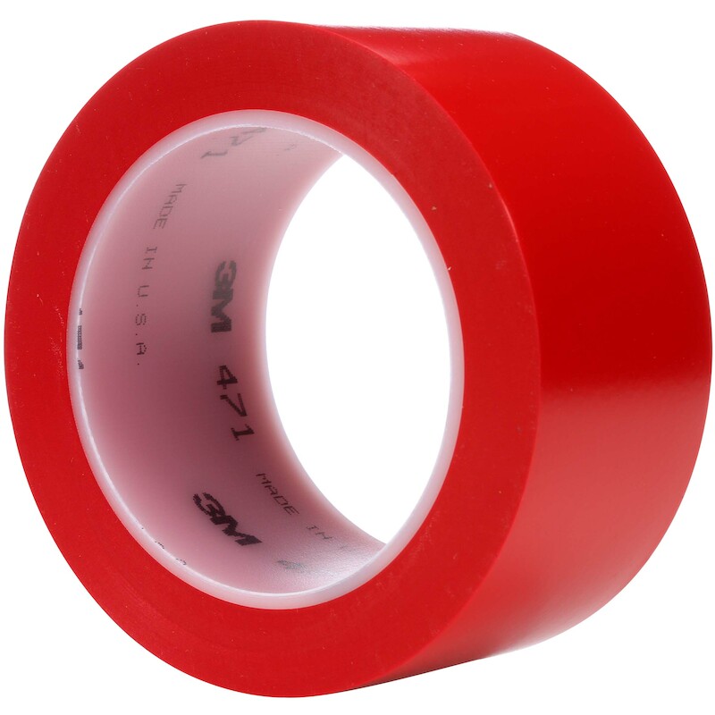 RUB.ADH.VINYL 0,13MM ROUGE  471  50MM X 33M     3M