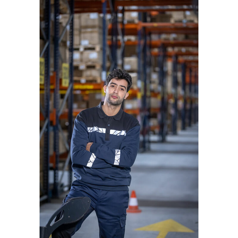 SWEATSHIRT POLO             7100 NOIR   4XL PROJOB