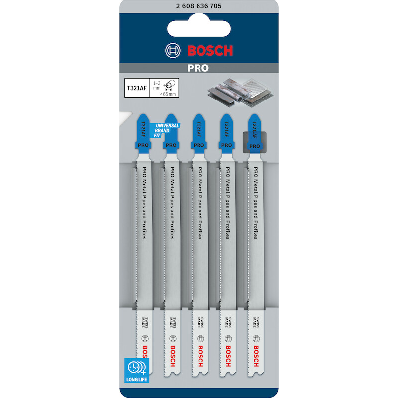 LAME SCIE SAUT.T321AF MÉTAL 2608636705  (5PC)BOSCH