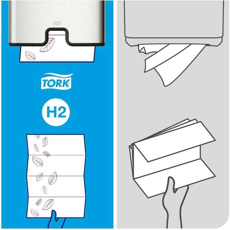 PAPIER 2 LAAGS - TORK 100297 - ( 34 CM)