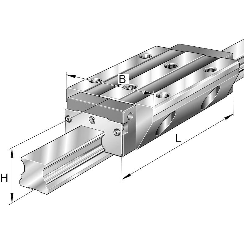 CHARIOT GUIDAGE KWVE 25 B-L 36X70X107,5 G3-V2 INA