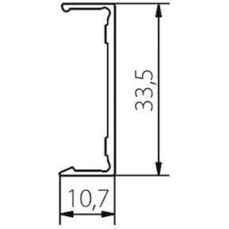AFDEKPROFIEL 3M ALU         AK1.918.300        ROB