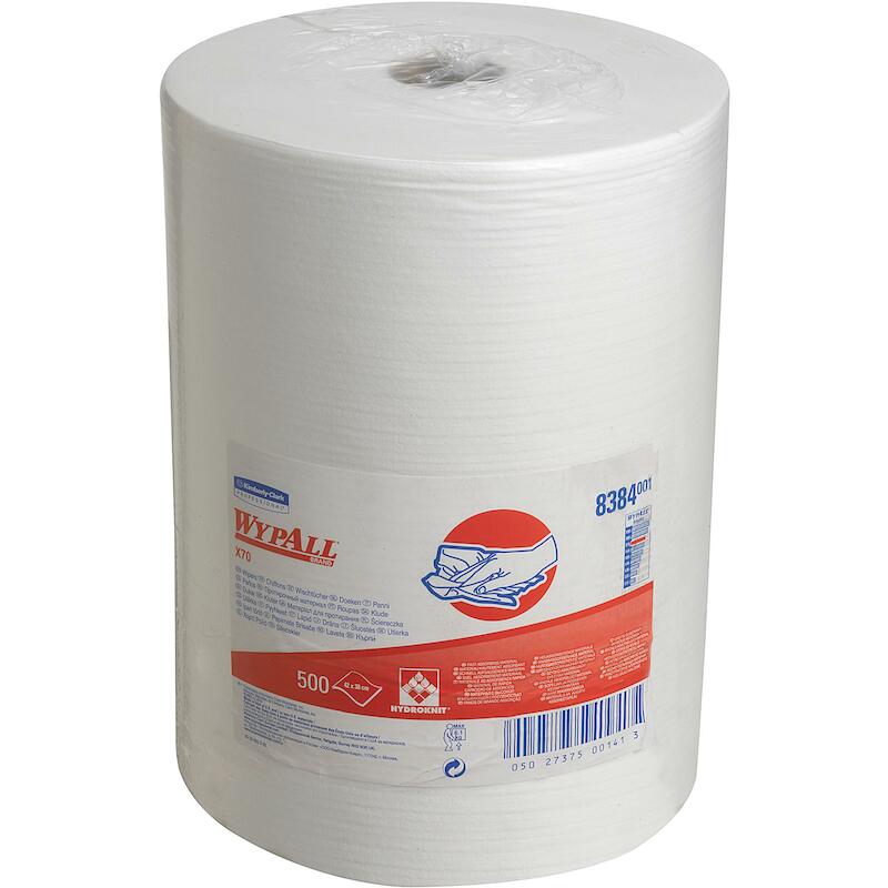 TORCHON BLANC WYPALL X70    8384 410X380 (500PC)KC