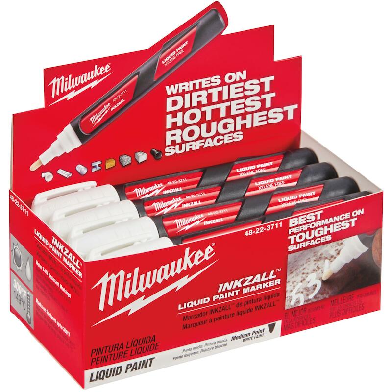Milwaukee - Vloeibare verfmarker - inkzall - Wit - 48223711 - 02865738
