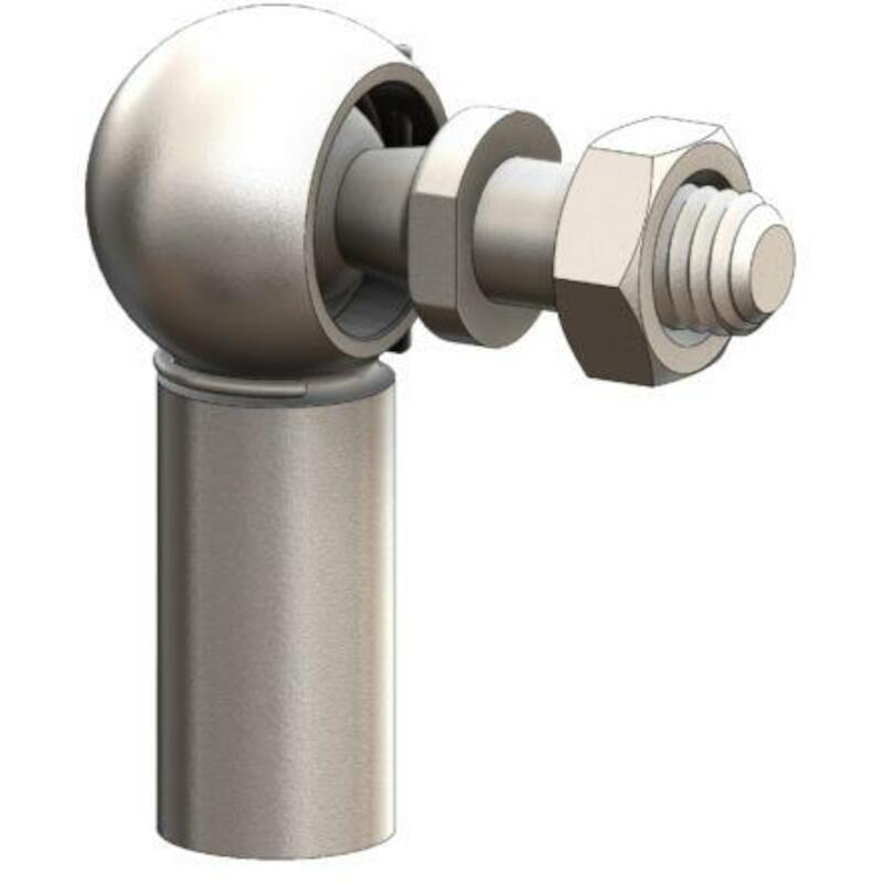 KOGELGEWRICHT HAAKS LINKS   CS 8 M5 X 0,8 ZN