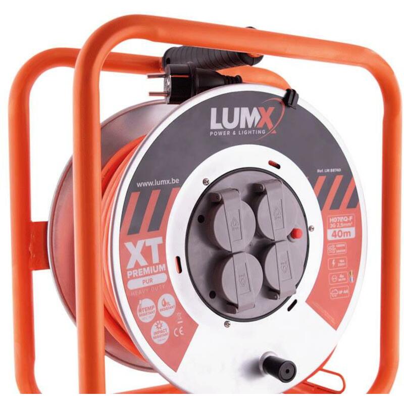 KABELHASPEL BE PU 3X2,5MM²  LM 88740 - 40M    LUMX