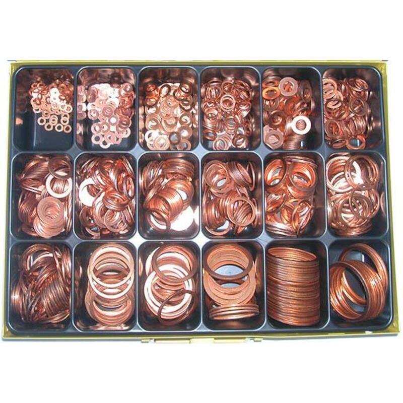 ASSORTIMENT KOPER DICHTINGEN 7603 1/8-11/2" 1170ST