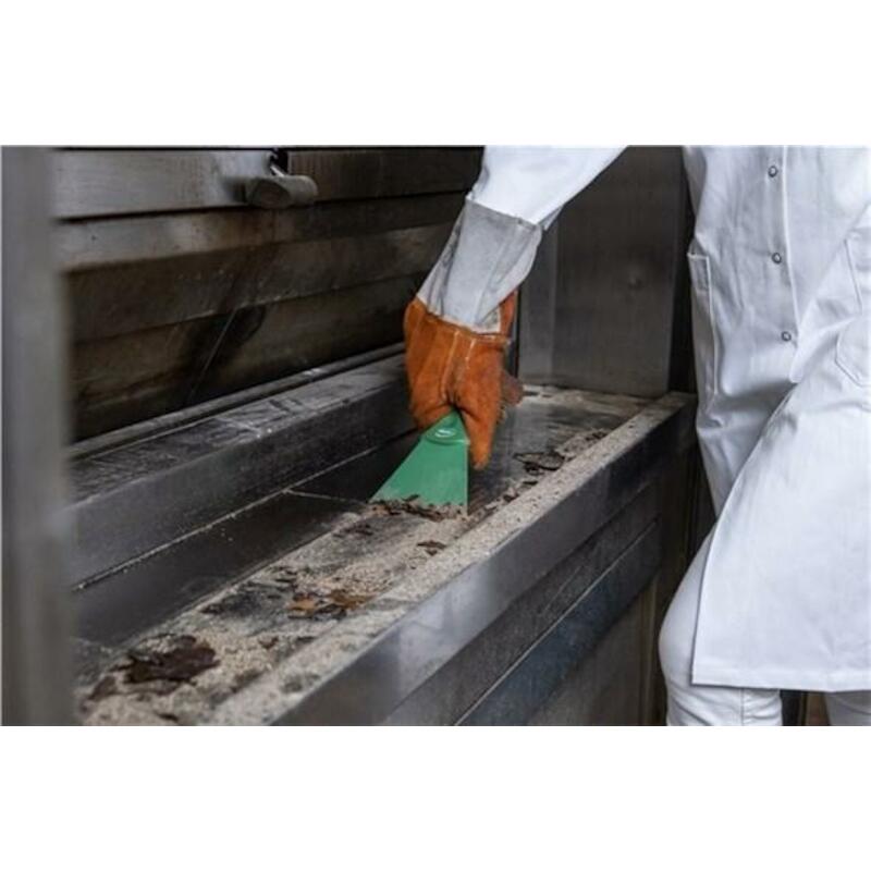HANDSCHRAPER PP/NYLON ROOD  4013/4  100MM    VIKAN