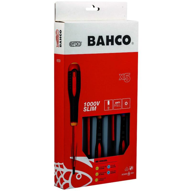 JEU TOURNEVIS VDE           BE-9882SL   (5PC)BAHCO