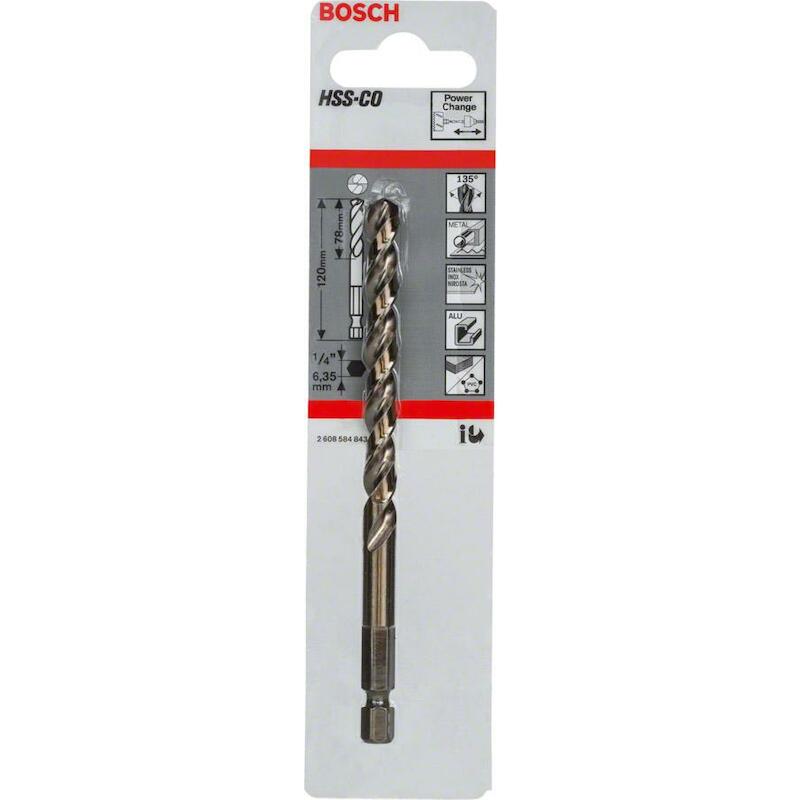 CENTREERBOOR HSS-CO 120MM   2608584843 1/4"  BOSCH