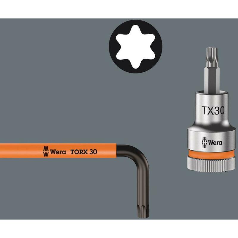 CLÉ MÂLE COUDÉE TX15X90     967 SL TORX HF COLOUR