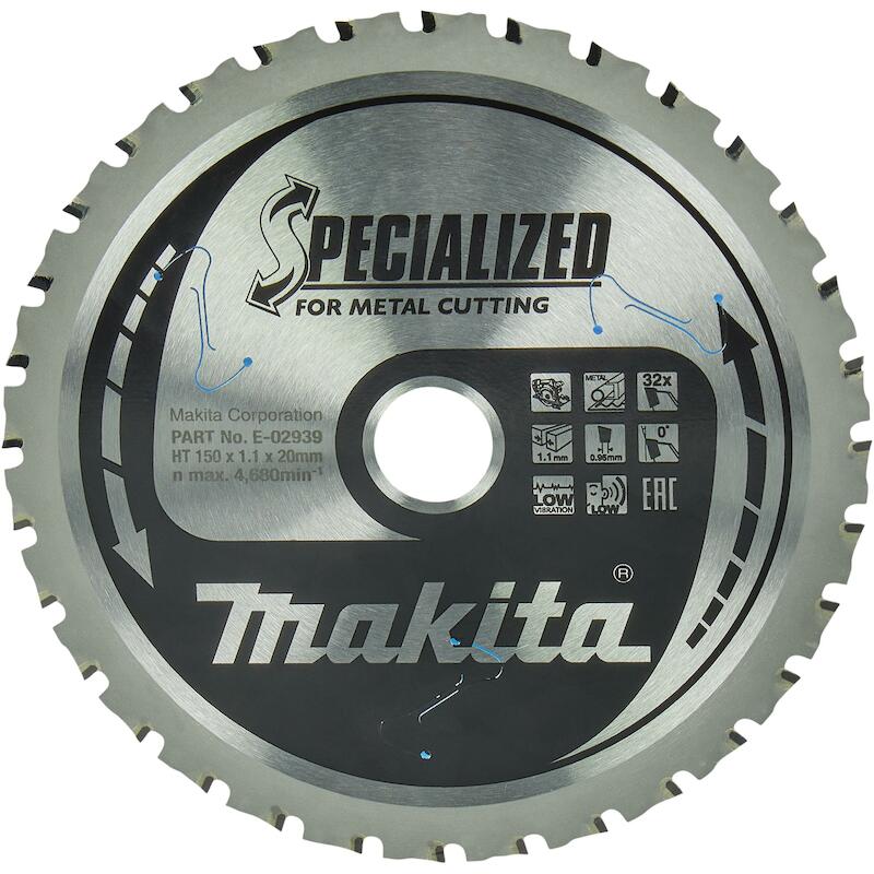 TCT SAW BLADE EFFICUT 150 X 1 X 20 MM - E-02939 - MAKITA
