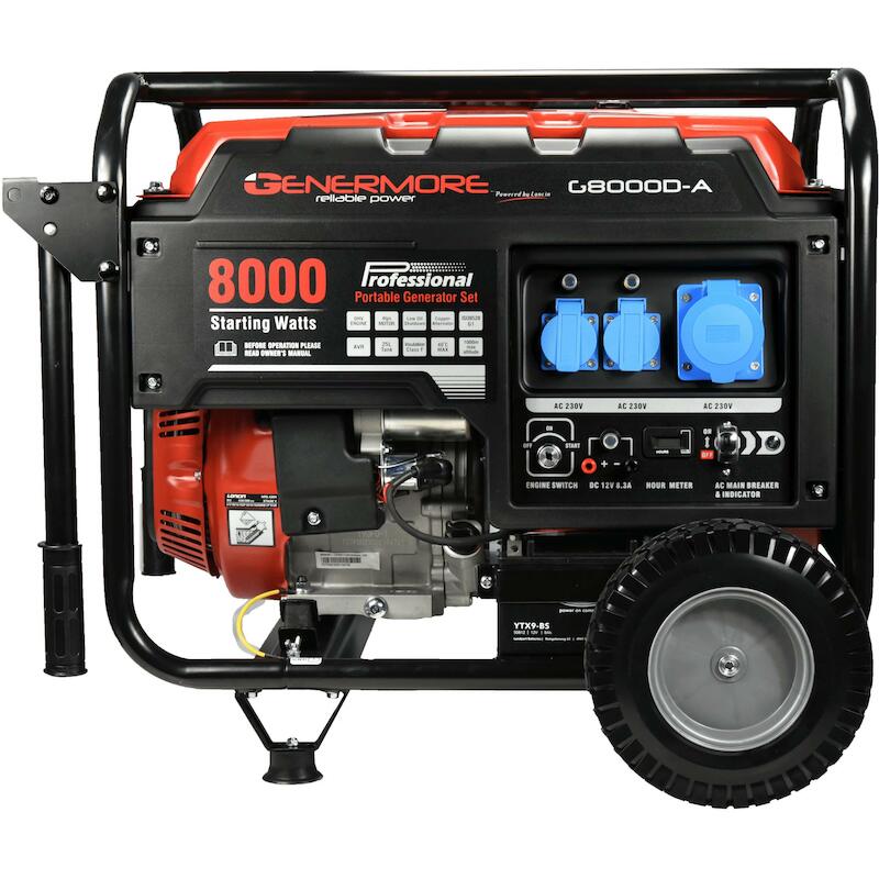 GENERATOR BENZINE 8,0KVA    G8000D-A     GENERMORE