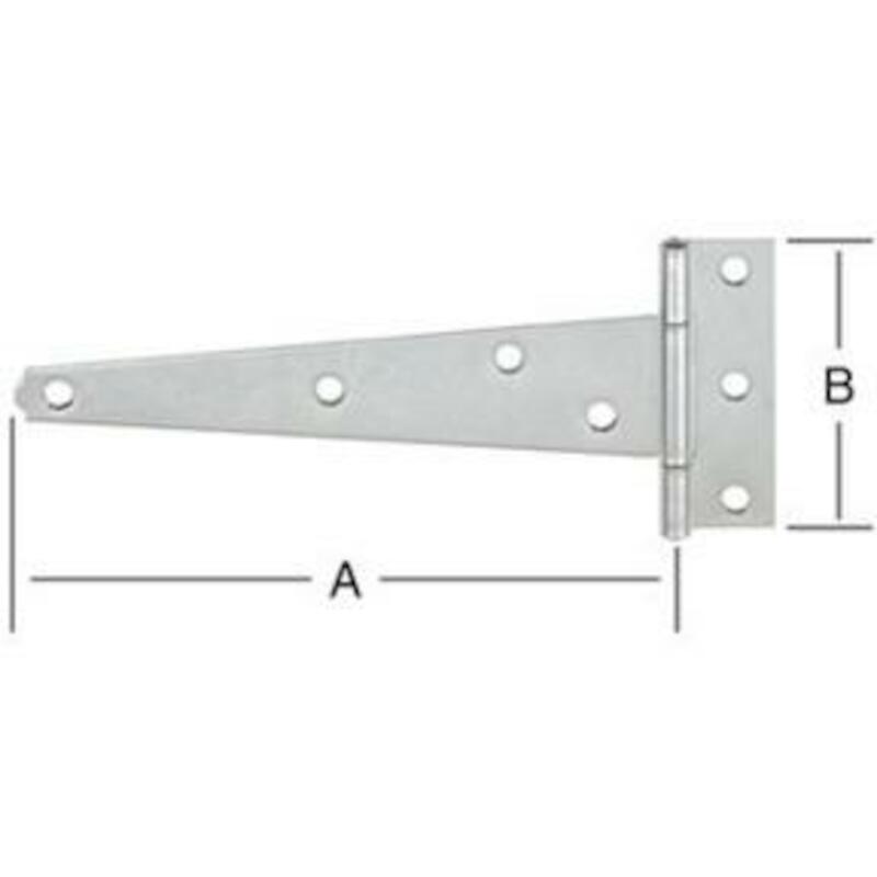 SCHARNIER/T-LEE.IJZER STIFT          146X68  GALV