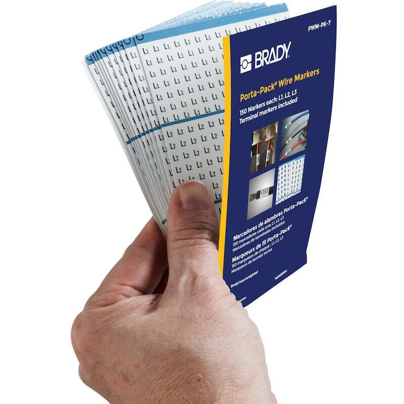 DRAADMERKERBOEKJE - BRADY 031207 - ZWART OP WIT