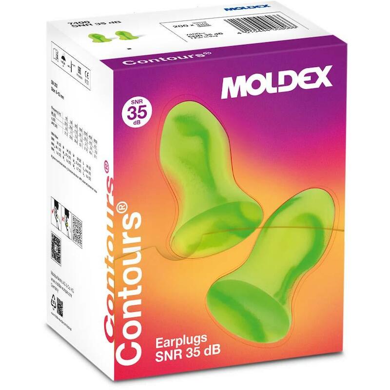 BOUCHON D'OREILLES (L)      CONTOURS (200PR)MOLDEX